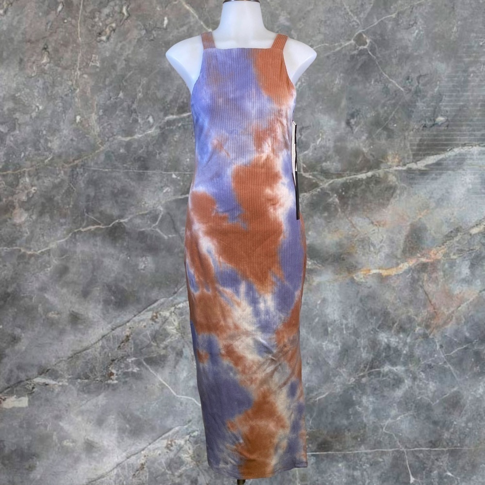 House Of Harlow x REVOLVE Tali Midi Dress in Brown Tie DyeHouse of Harl… - Picture 3 of 8